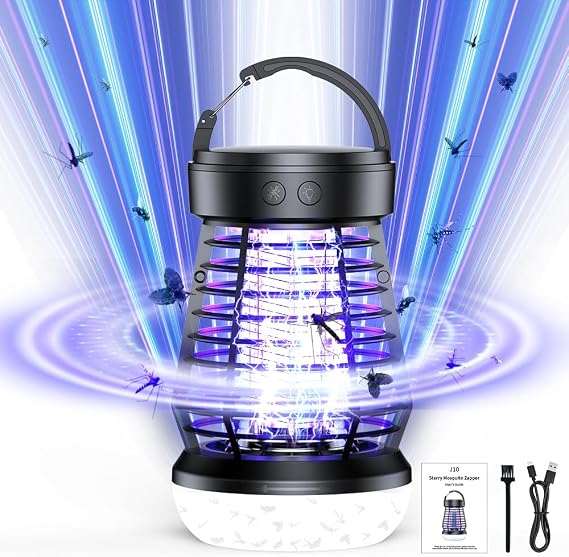 Electric Bug Zapper, Upgraded Mosquito Zapper 360° Indoor & Outdoor Mosquito Traps for Kitchen, Patio, Backyard