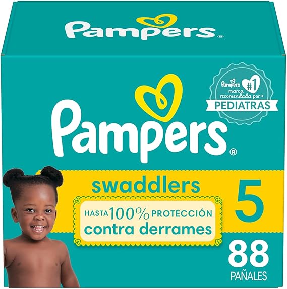 Diapers Size 5, 88 Count - Pampers Swaddlers Disposable Baby Diapers, Giant Pack (Packaging May Vary)