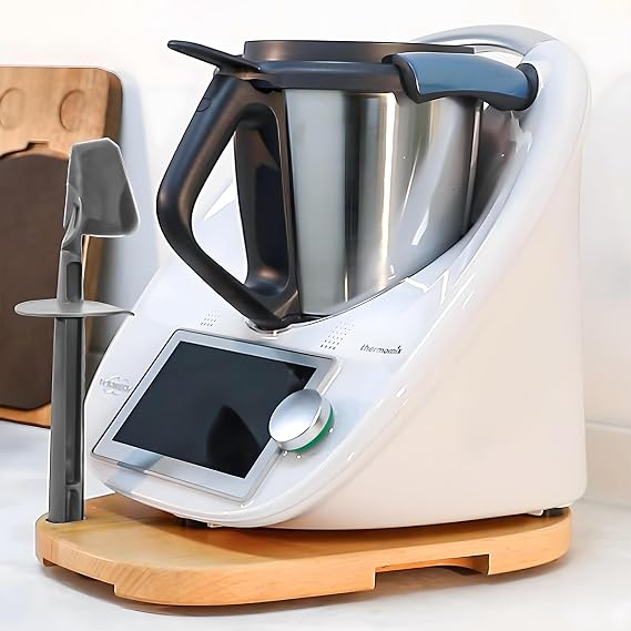 Sliding Board for Thermomix TM6 TM5 Wooden Stand Thermomix for Tm6 TM5 | Beech Wood Thermomix Tm6 Tm5 Slider Accessories for Kitchen Glider Effortless Moving With Extra Space for Spoon