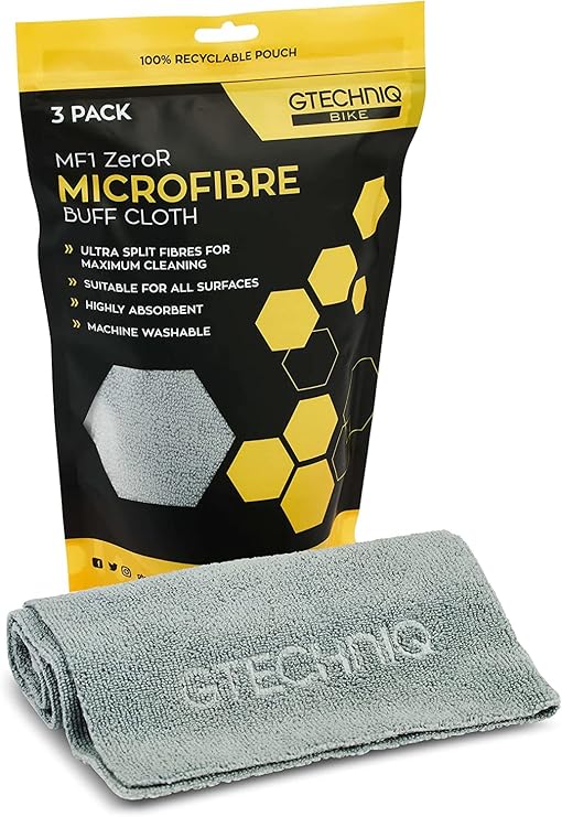 Gtechniq Bike MF1 Microfiber Cloth (3 Pack) 300gsm, 15.75"x15.75" Each