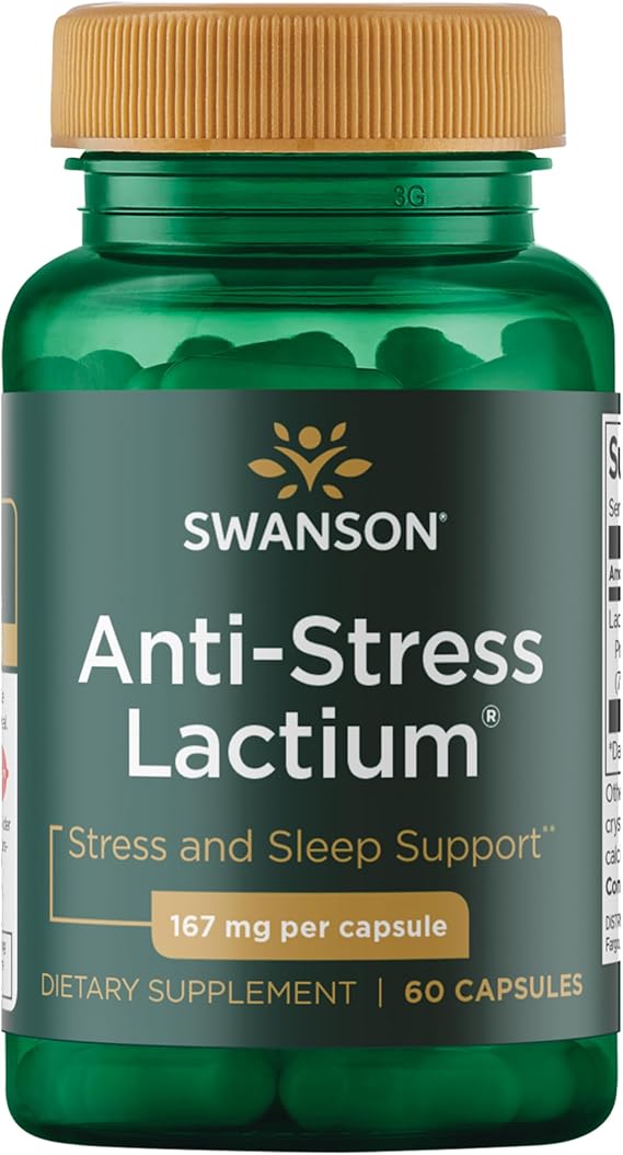 Swanson Women's Anti-Stress Formula Lactium, 167 mg, 60 Capsules, 1 Pack