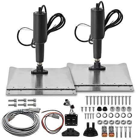 15101-104 9" x 12" Standard Trim Tab Kit for Boats Size 16-25ft 15001-101
