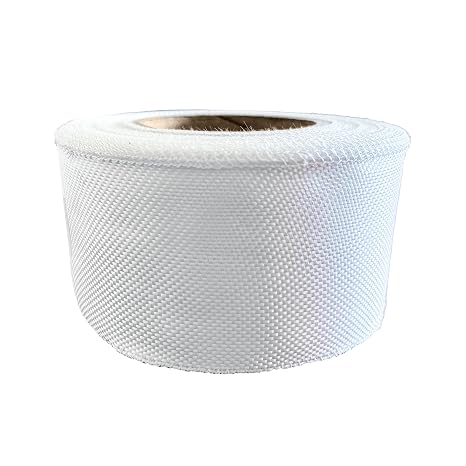 Fiberglass Cloth Tape, 6 oz, 3" Wide by 50 Yards Long (150 Feet), E-Glass Plain Weave for Seams, Repair Work, Reinforcing and Winding