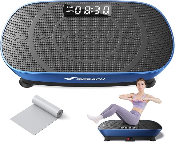 MERACH CV30 Pro Curved Vibration Plate Exercise Machine, Powerful & Quiet