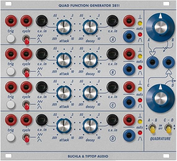 Tiptop Audio Buchla 281t Quad Function Generator Eurorack Module