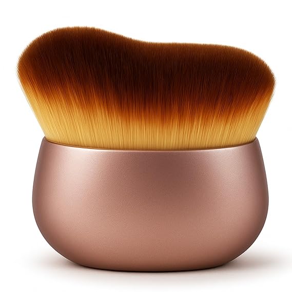 Self Tanner Brush Extra Large Kabuki Applicator for Self Tanning, Sunless Tanning & Body Foundation | Streak-Free Arc Design for Flawless Full Coverage on Legs, Arms, Back, Chest, Face & Feet