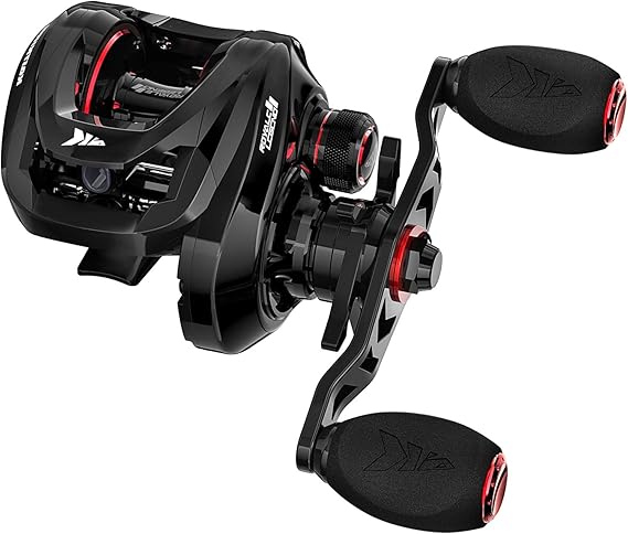 KastKing Royale Legend II Baitcasting Reels, Available in 5.4:1 and 7.2:1 | Max Drag: 17.64 lb, 5+1 BB, 7.2 oz, Stainless Steel Main Shaft, CNC Aluminum Spool, Cross-Fire 8 Magnet Braking System