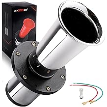 Air Horn Antique Ahooga Vintage Classic Old Style School 12V 110DB Car Air Horn Loud Ahooga Horn Similar to Antique Vintage Old Car Chrome (Silvery)