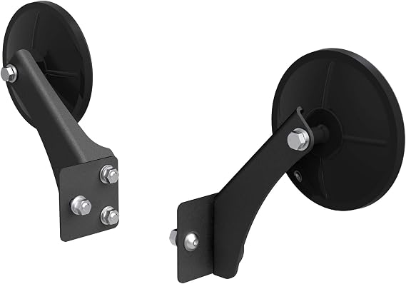 ARIES 3500300 Offroad Jeep Wrangler, Gladiator Half Tube Door Mirrors, 2-Pack