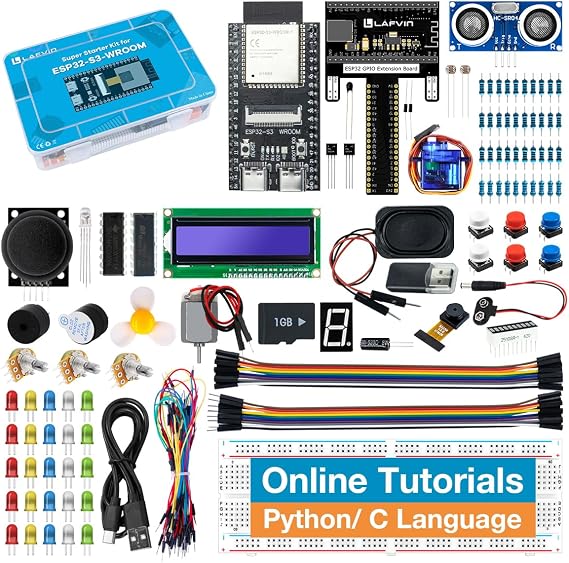 LAFVIN ESP32-S3-WROOM Super Starter Kit for MicroPython C Language Programming Learning Kit with Tutorial