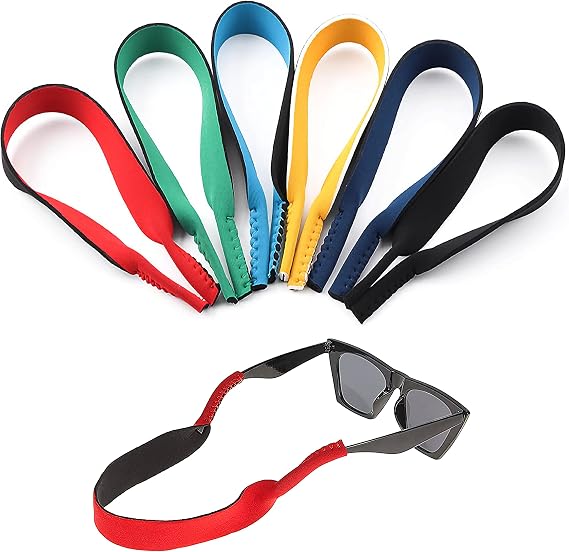 Adjustable Anti-Slip Eyewear Retainer for Sports & Outdoor, for Sports Eyeglass and Sunglass, Eyewear Holder Strap Glasses Head Band Floater Anti-Slip Elastic Cord Rope String Holder
