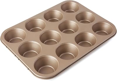 For Bake Carbon Steel Nonstick Bakeware Muffin Pan