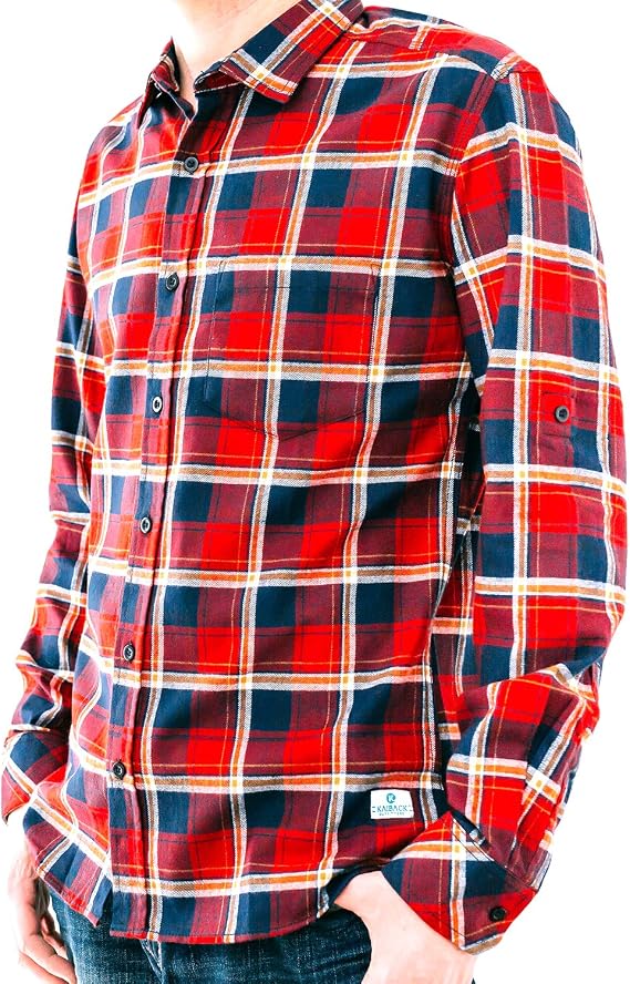 Kaiback Kickback Men's Ultra-Slim Shirt - Black & Red