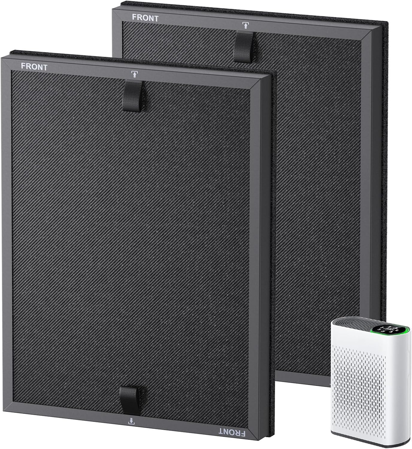 2 Pack HAP602 Replacement Filter Compatible with ECOSELF HAP602  HAP602WF Air Purifier, Air Purifiers Replacement Filter for Home Large Room, # RF-HAP602-2P