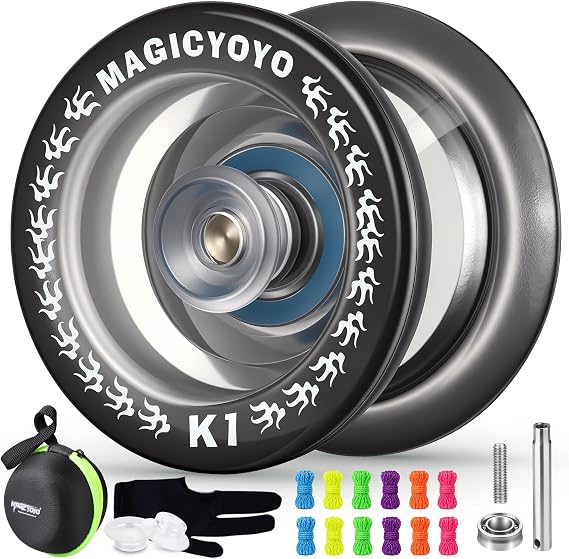 MAGICYOYO レスポンシブヨーヨーK1 Tug Return Yoyo、Hubstacks Yoyo、子供用初心者向けデュアルパーパスヨー、反応