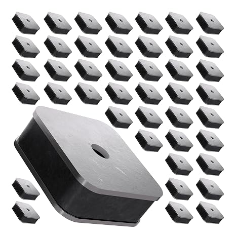 Master Magnetics Ceramic Latch Magnet with Hole Assemblies - Strong Heavy-Duty Magnets for Cabinet Doors, Gates, and More - 12 lb Pull Each - Zinc-Plated - 1" L x 0.813" W x 0.313" H - 100-Pack