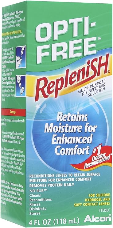 Opti-Free Replenish Multi-Purpose Disinfecting Solution, 4 fl oz (118 ml)