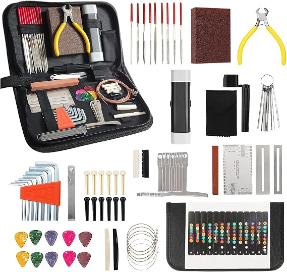 72 PCS Guitar Tools for Set Up, Intonation Adjustment and Repair, Guitar Gift