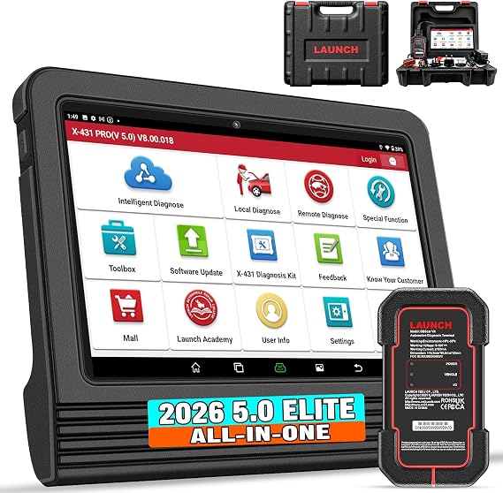 LAUNCH X431 PRO V 5.0,2026 New Gen. OEM Bluetooth Bidirectional Scan Tool w/Canfd Doip,Same as Pro3s+ 5.0,Online Code & 38+ Reset for All Cars,2 Yrs Free Update