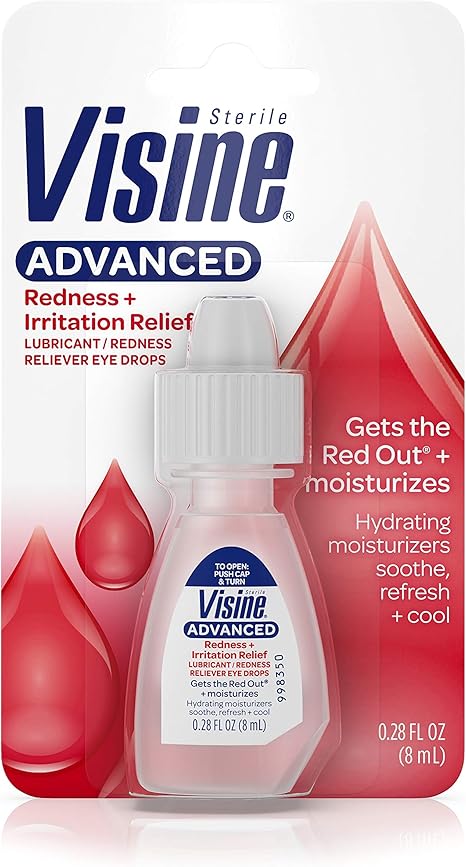 Visine Advanced Relief Lubricant/Redness Reliever Eye Drops.28 oz