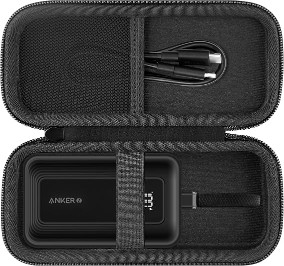 khanka Hard Travel Case Replacement for Anker Zolo Power Bank, 10,000mAh 30W Portable Charger, Case Only.(Black)