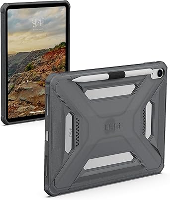 URBAN ARMOR GEAR UAG Designed for iPad A16 Case Fits 11" 11th Gen 2025, 10.9" 10th Gen 2022 A3354 A3355 Scout LT - Secure Grip Kids Family Friendly Military Grade Drop Protection Cover, Ash