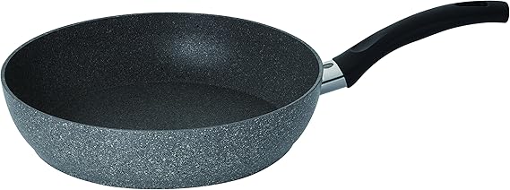 Ballarini Ballarini "Ferrara Deep Frying Pan 28cm Made in Italy" Frying Pan Compatible with Induction and Gas Stoves, With Cooking Time Notification Feature, Granitium 5-Layer Coating, Made in Italy