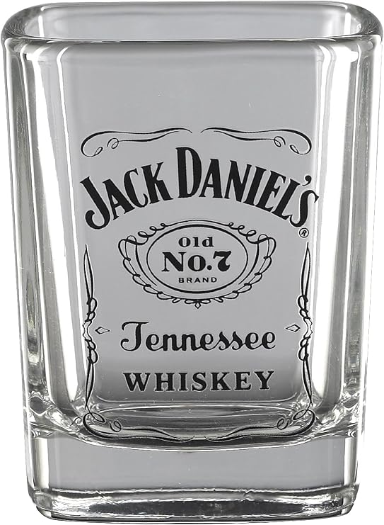 Jack Daniel's Licensed Barware Label Logo Shot Glass Small (Pack of 1)