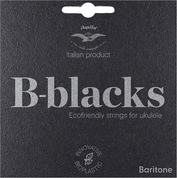 Kala Ukulele Strings Set Aquila B-Blacks Kit Smooth Playability Rich Tone - Baritone Wound D&G