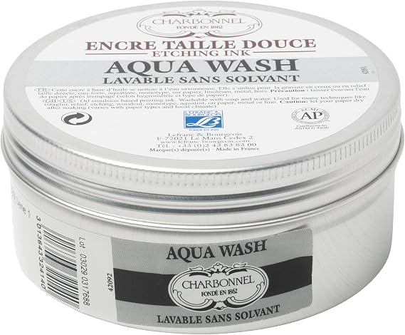 Charbonnel Aqua Wash Etching Ink, 150ml Tube, S1, Black RSR 289