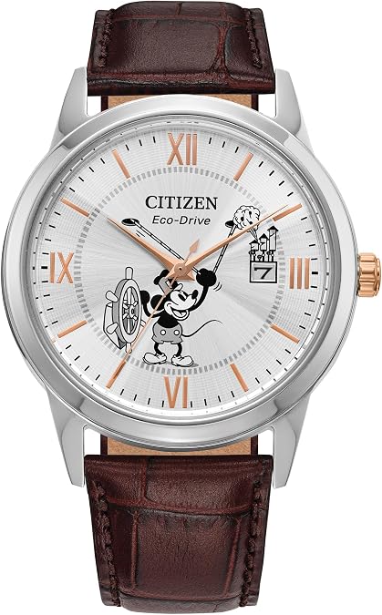 CITIZEN Men's Eco-Drive Mickey Mouse 40mm Stainless Steel AW1788-07W