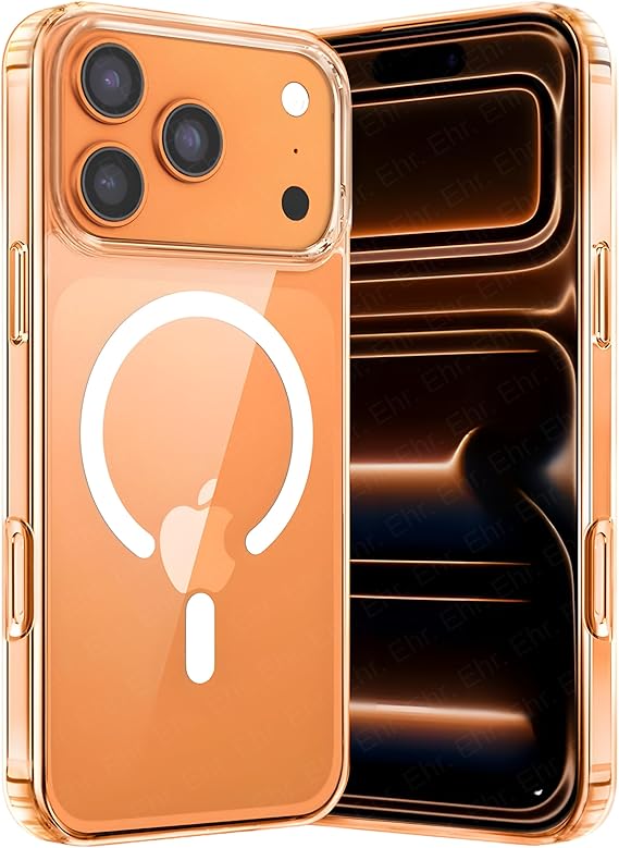 Ehr. iPhone 17 Pro Max Uyumlu Kamera Korumalı Magsafe Wireless Şarj Özellikli Airbag Tasarımlı Şeffaf Silikon Kılıf
