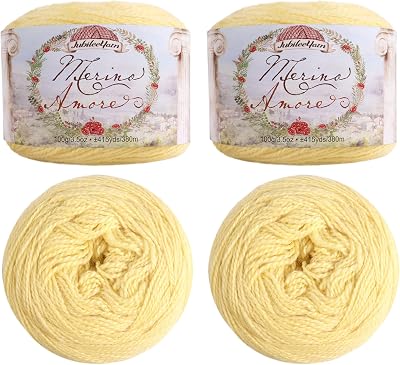 JubileeYarn Merino Amore Yarn - 100gCake Sport Weight Merino Wool - Milano - 2 Cakes