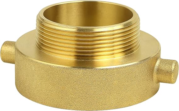 NOVINO Fire Hydrant Hose Adapter 2-1/2" NST/NH Female x 2" NPT Male