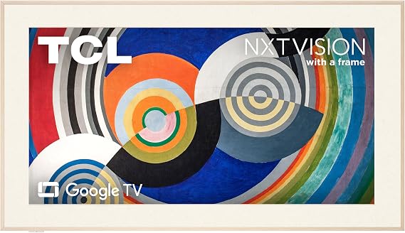 TCL 85" NXTVISION Series Picture Frame TV, Google Smart TV QLED 4K, 85A300W