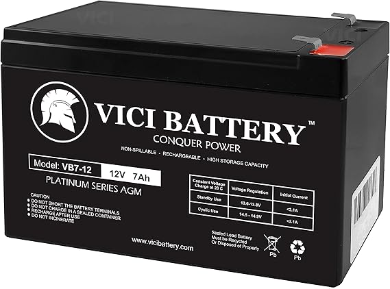 Vici Battery 12V 7AH Battery for Notifier First Command NFC-50/100(E) Brand Product