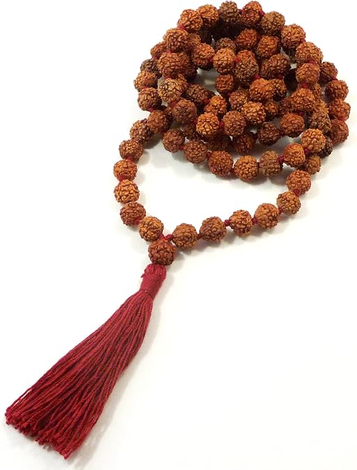 Rudraksha Seed Mala - 108 Beads 8mm