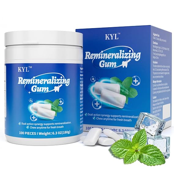 KYL Xylitol Gum for Dry Mouth - 100ct Long Lasting Fresh Breath