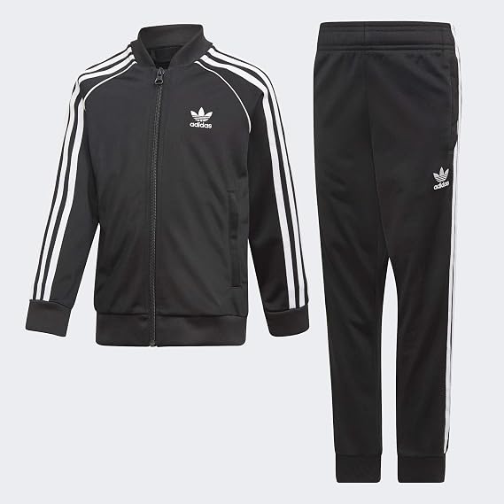 adidas Originals unisex-youth SST Track Suit Black/White