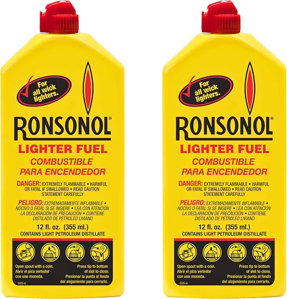 Ronson 12 Ounce Ronson Lighter Fuel - Pack of 2