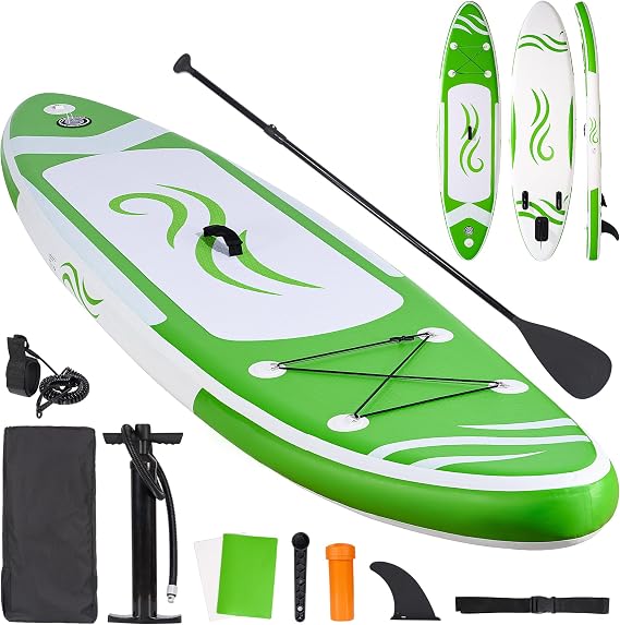Inflatable Stand Up Paddle Board, 10 Feet Long, 6 Inches Thick