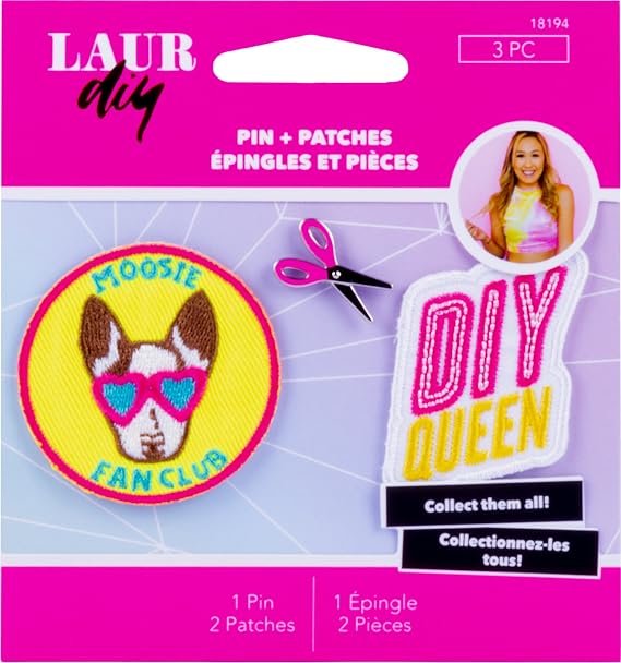 LaurDIY Pins & Patches Sweetie Pie, Pink