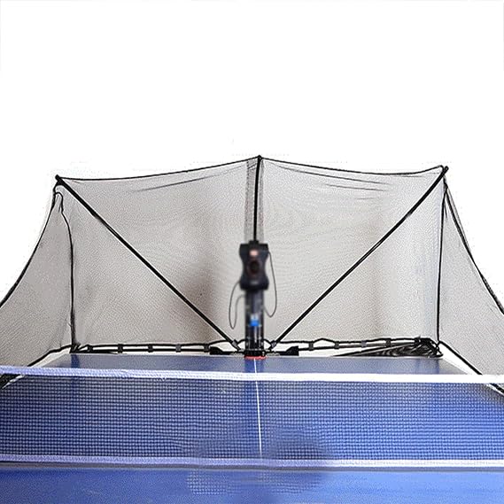 Table Tennis Robot with Catch Net Automatic Ping Pong Robot Machine for TrainingTable Tennis Robot Machine Tabletop Ping Pong Robot Machine for Training