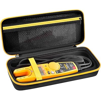 Case Compatible with Fluke T5-1000 T5 600 T6-1000 T6 600 Electrical Voltage, Continuity and Current Tester Meter Organizer Holder - Black Box Only