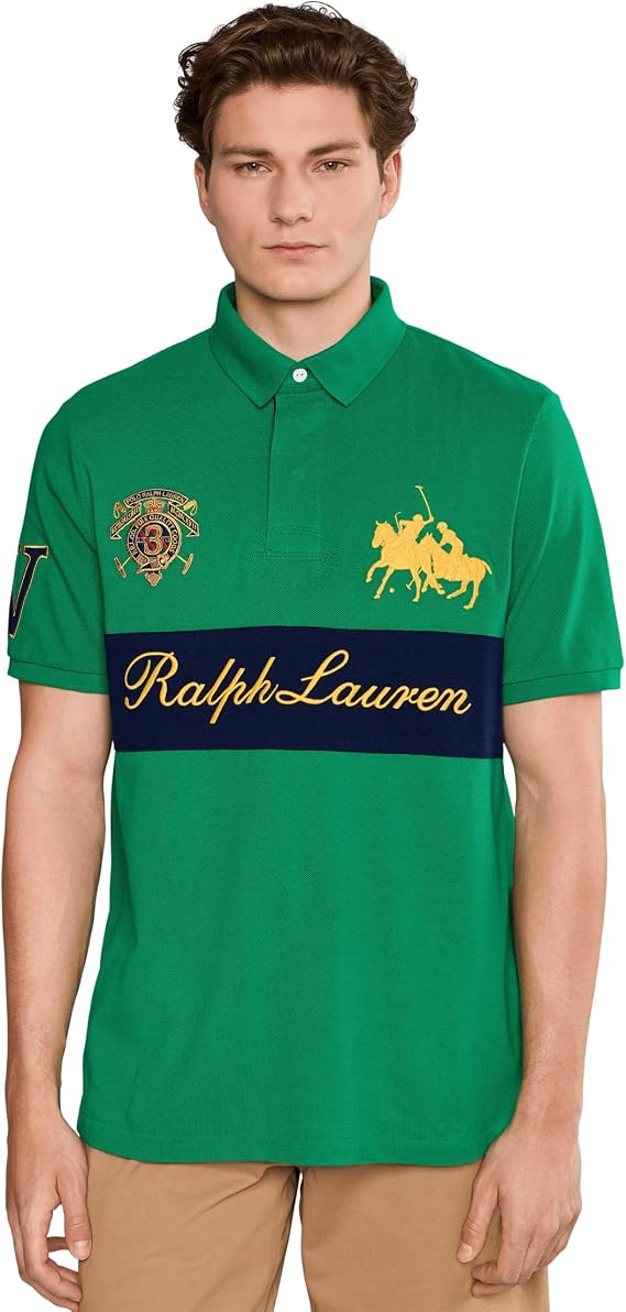 POLO RALPH LAUREN Classic Fit Crest Mesh Polo Shirt