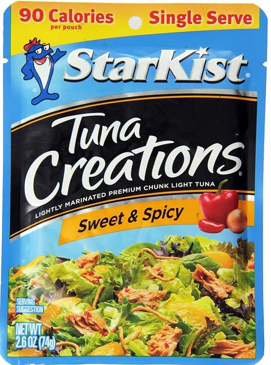 Starkist Tuna Creations, Sweet & Spicy, Single Serve 2.6-Ounce Pouch (Pack of 20)