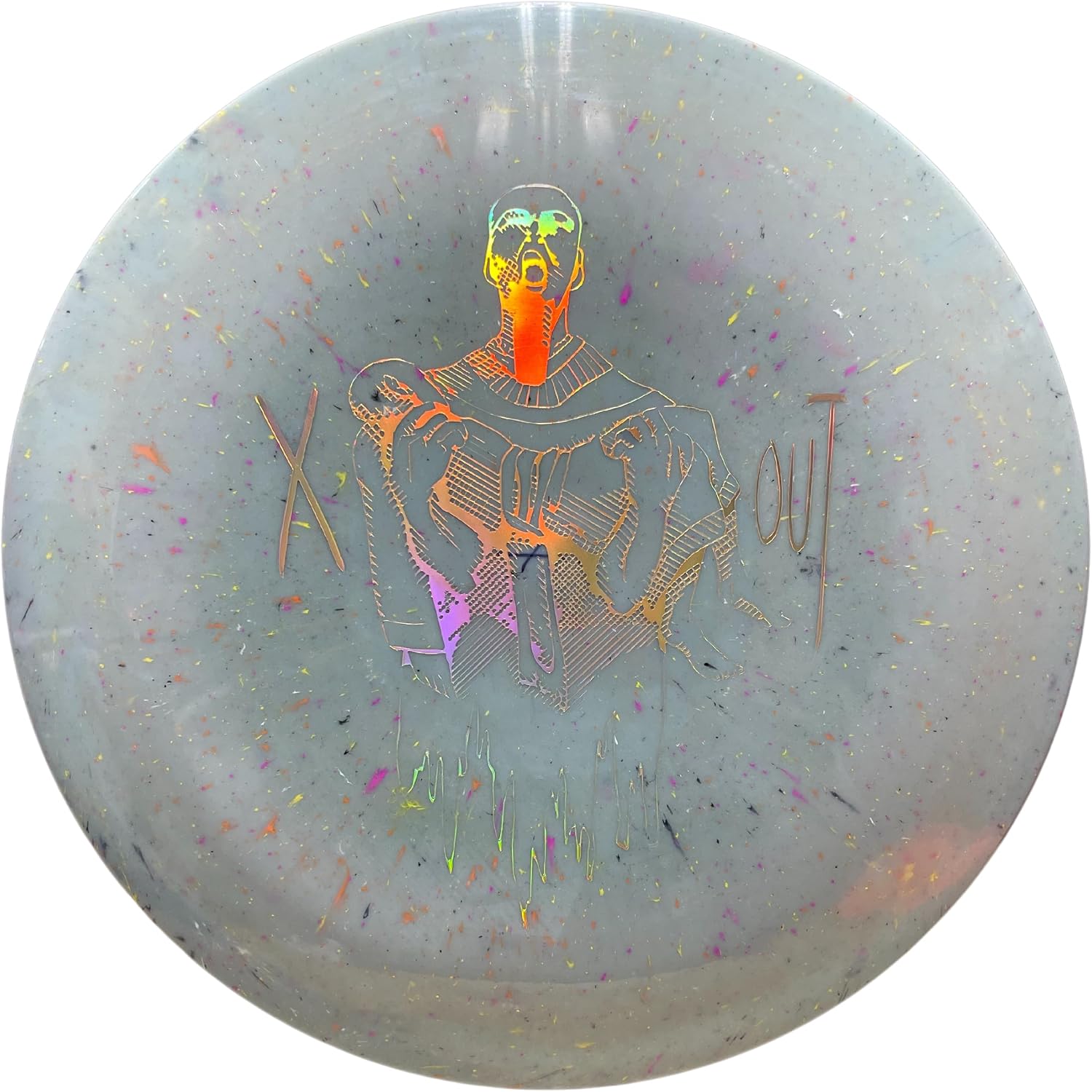 Infinite Discs Pharaoh | Maximum Distance Disc Golf Driver | Splatter S-Blend X-Out Plastic