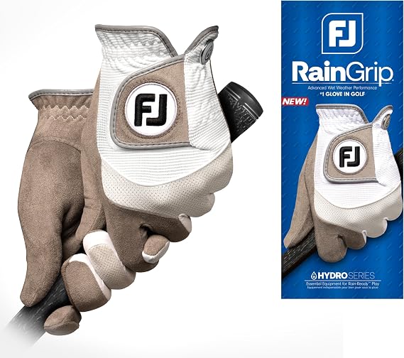 FootJoy Women's RainGrip Golf Glove, Pair