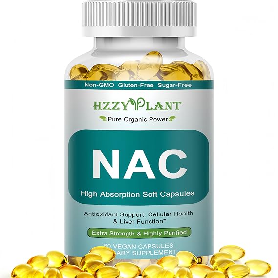 NAC Supplement - NAC Softgels for Antioxidant, Immune, Respiratory, Liver Health Support - High Absorption NAC Supplement N Acetyl Cysteine 1200mg - Non-GMO, Gluten-Free, Vegan - 2 Month Supply