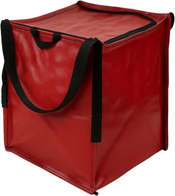DURASACK 22-Gallon Zipper Top Heavy Duty Storage Tote Bags, Single, Red